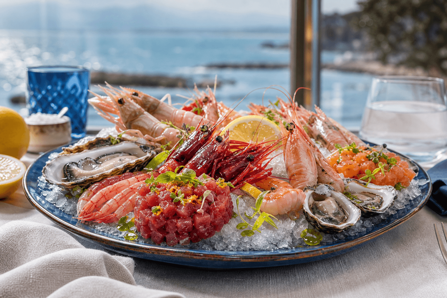 Grand raw seafood platter